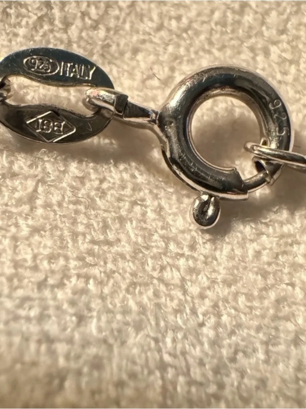I Love You to the Moon and Back 925 Crescent Moon with 14k Heart (w/diamond)